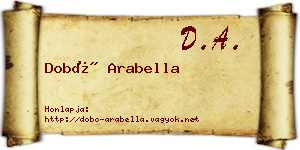 Dobó Arabella névjegykártya